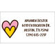 Pink and Orange Heart Luggage Tags Image 2 of 3